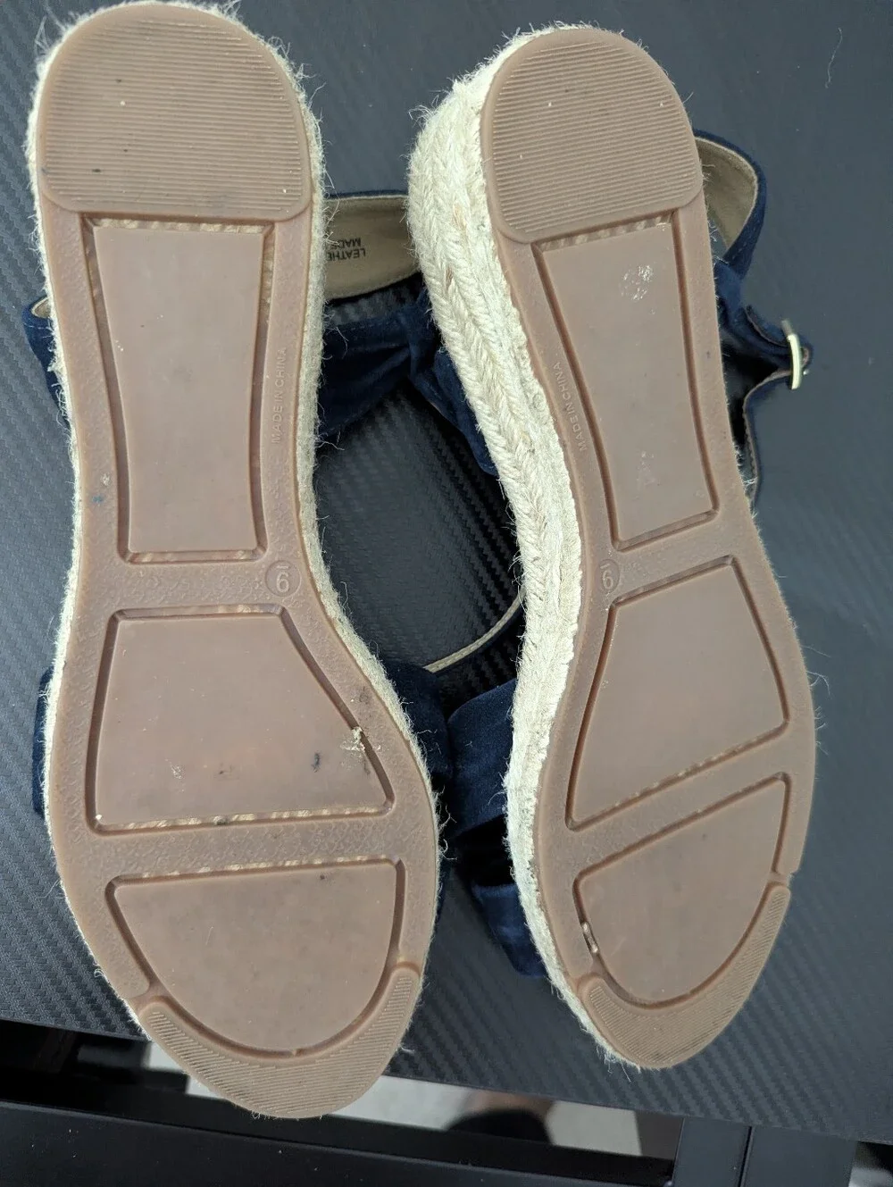 Talbots Suede Navy Espadrilles